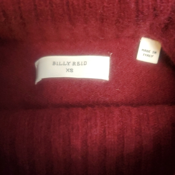 Billy Reid Rich Red Cowl Neck Sweater - Picture 2 of 2